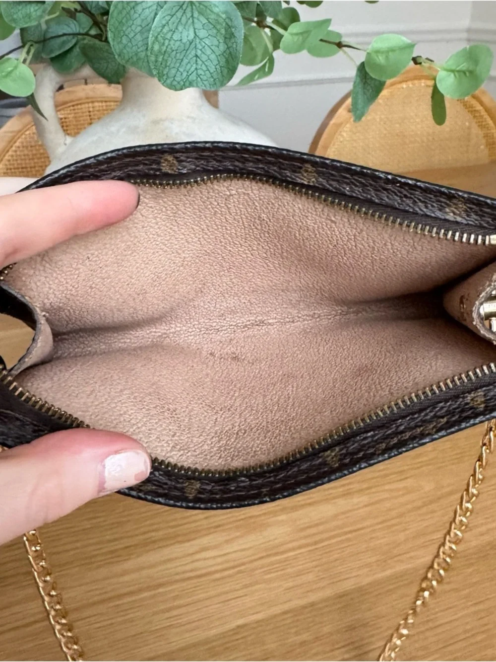 ✅AUTH✅Louis Vuitton Brown Monogram MINI BAG